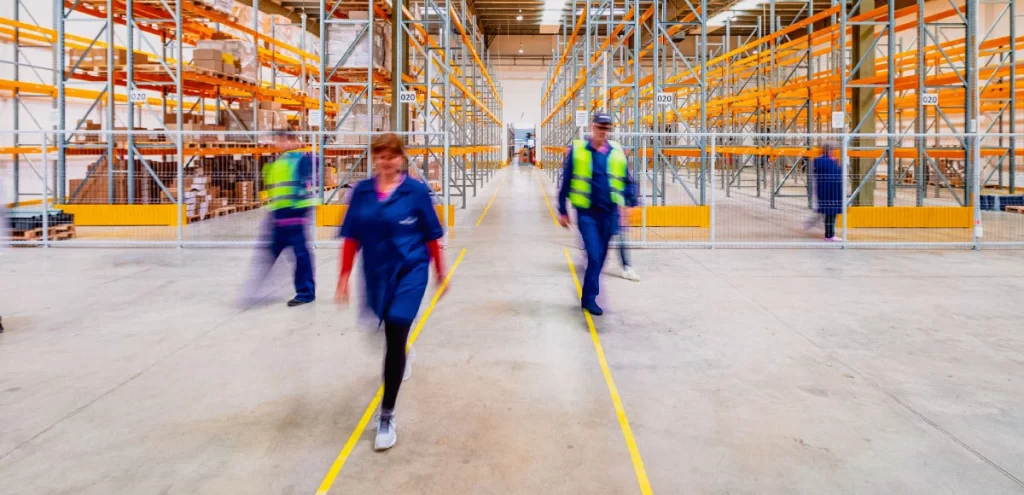Warehouse workers at Golden Logistics Australia 3PL Solutions